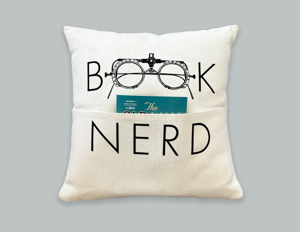 Book Nerd Pocket Pillow Cover