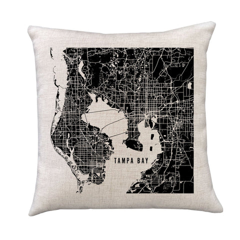 Texas State Icon Map Pillow Cover | Graphic Decorative Throw Pillow Cushion Sham