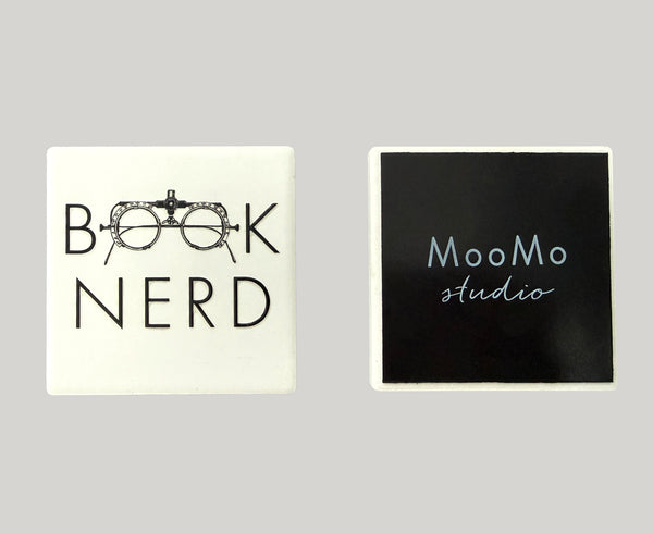 Book Nerd Ceramic Fridge Magnet
