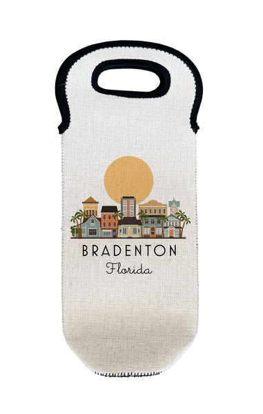 Bradenton Florida Wine Carrier Bottle Holder Tote