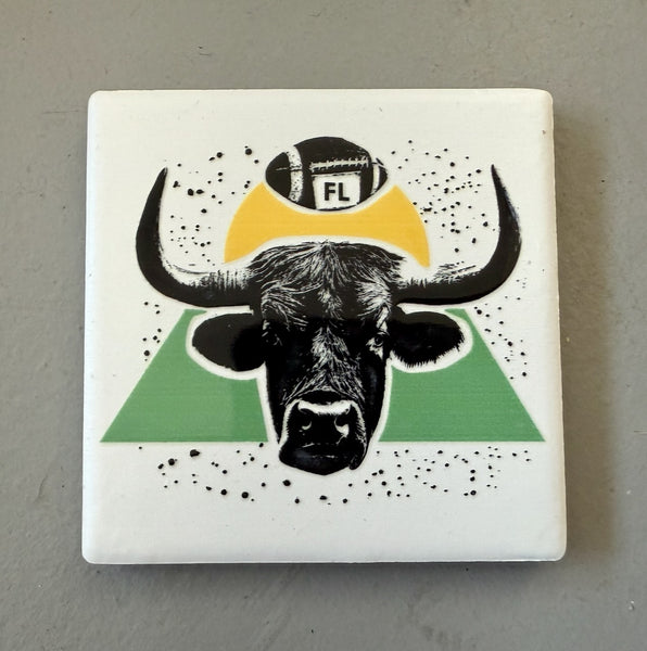 Tampa Bay Football Bull Ceramic Fridge Magnet