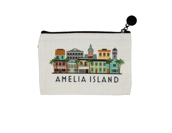 Amelia Island Florida Zipper Pouch Purse