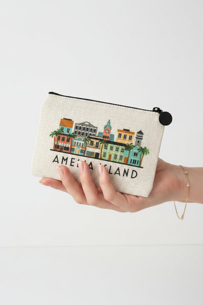 Amelia Island Florida Zipper Pouch Purse
