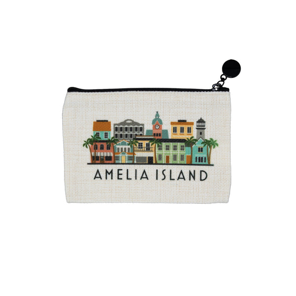 Amelia Island Florida Zipper Pouch Purse