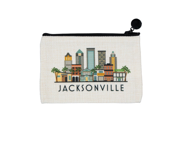 Jacksonville Florida Zipper Pouch Purse