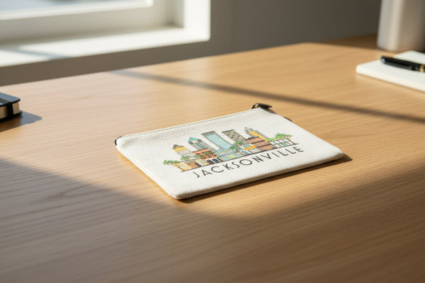 Jacksonville Florida Zipper Pouch Purse