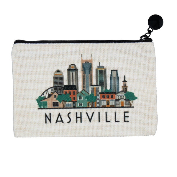 Nashville Tennessee Zipper Pouch Purse Wallet
