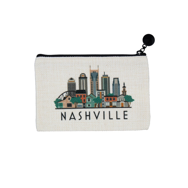 Nashville Tennessee Zipper Pouch Purse Wallet