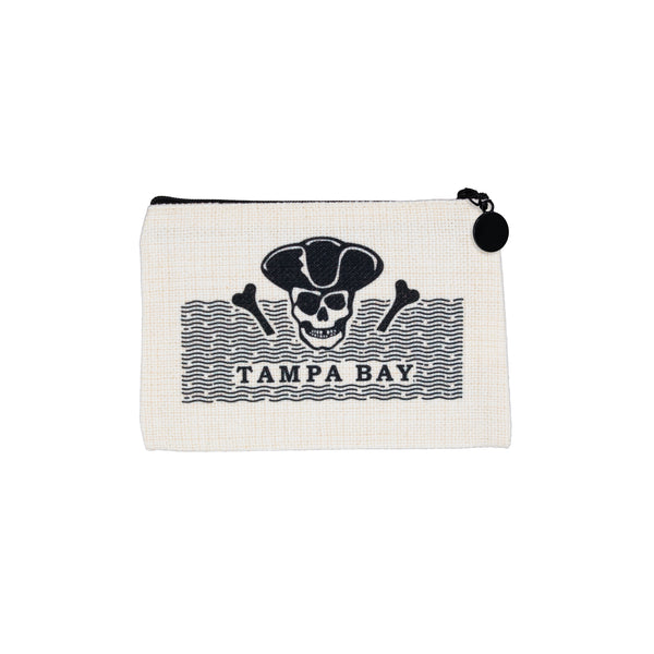 Tampa Bay Pirate Gasparilla Zipper Pouch Purse