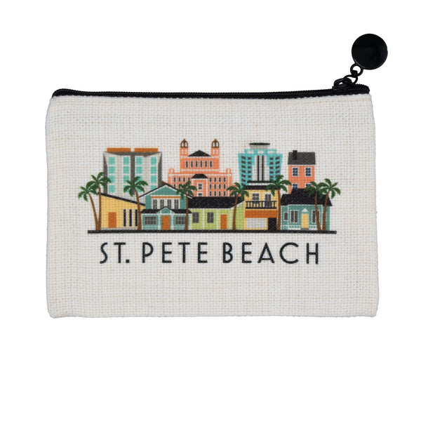 St. Pete Beach Florida Zipper Pouch Purse Wallet
