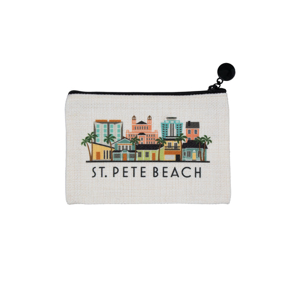 St. Pete Beach Florida Zipper Pouch Purse Wallet
