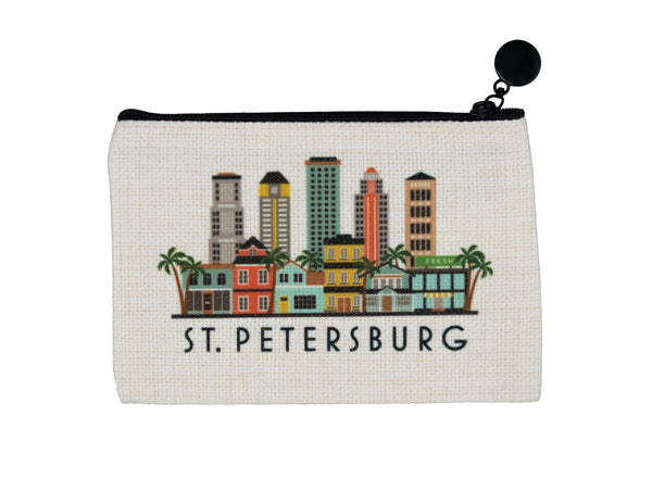 St. Petersburg Florida Zipper Pouch Purse