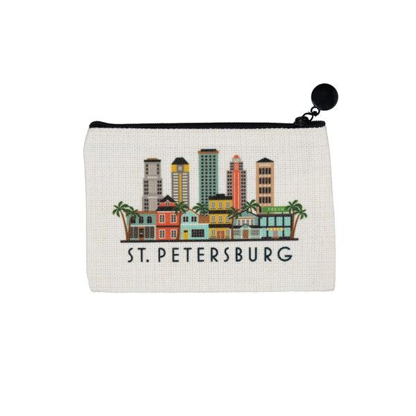 St. Petersburg Florida Zipper Pouch Purse