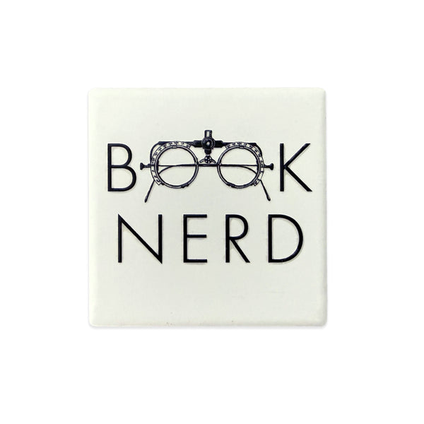 Book Nerd Ceramic Fridge Magnet