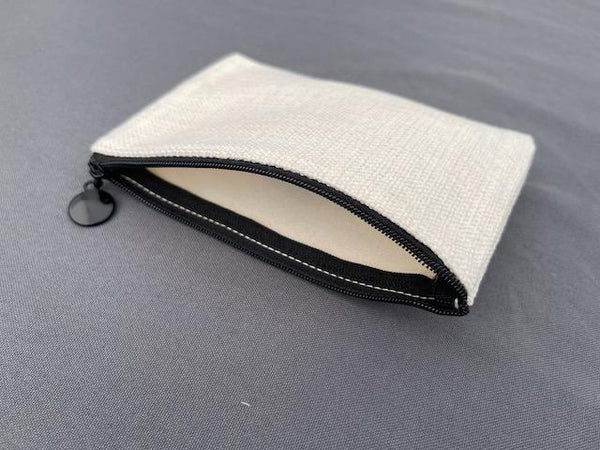 Miami Florida Skyline Flat Coin Purse Zipper Pouch