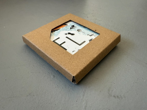 Florida Collage with Icons Ceramic Fridge Magnet