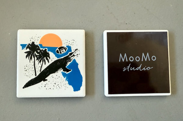 Florida Gator Football Collage Ceramic Fridge Magnet