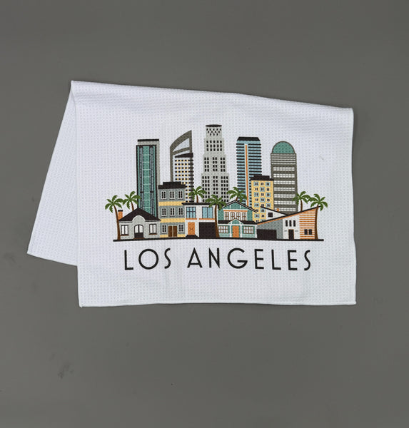 Los Angeles Skyline Microfiber Kitchen Towel