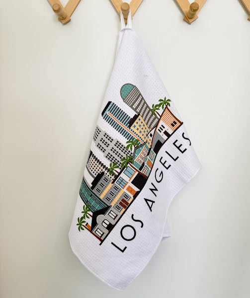 Los Angeles Skyline Microfiber Kitchen Towel