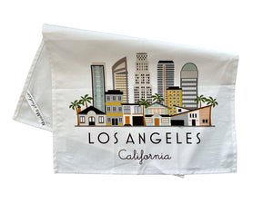 Los Angeles Cityscape Cotton Kitchen Towel