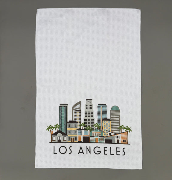 Los Angeles Skyline Microfiber Kitchen Towel