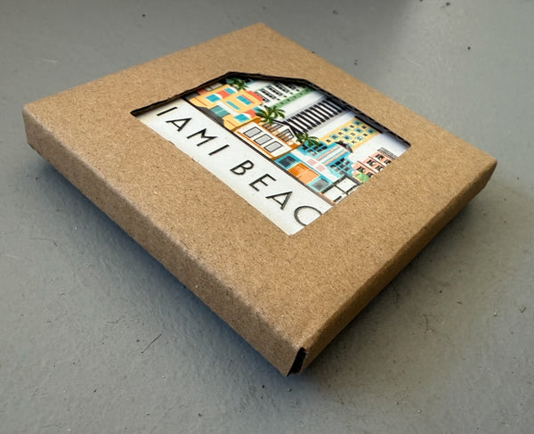 Miami Beach Florida Ceramic Fridge Magnet