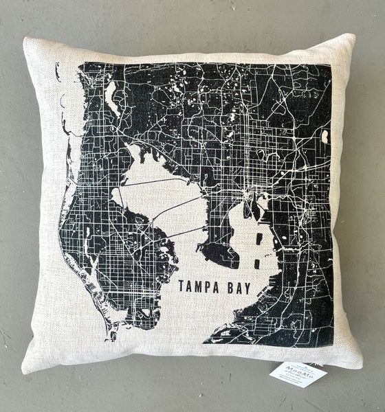 Texas State Icon Map Pillow Cover | Graphic Decorative Throw Pillow Cushion Sham