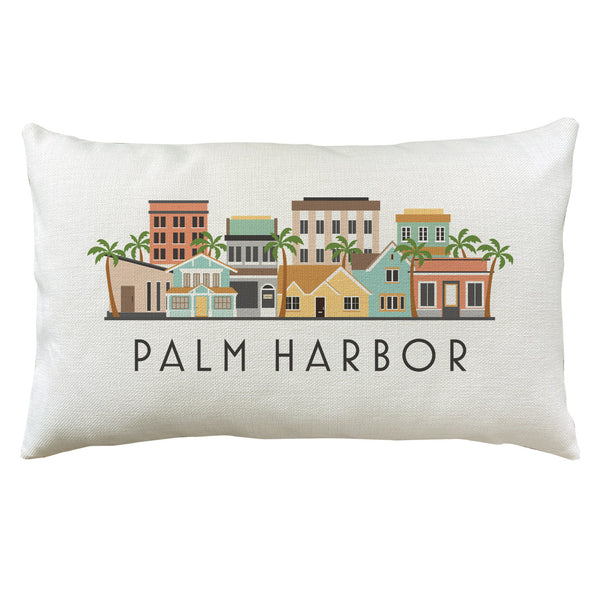 Palm Harbor Florida Lumbar Pillow Decorative Throw Pillow Cover Cushion Sham