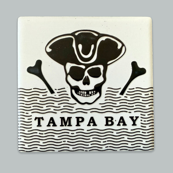 Tampa Bay Pirate Ceramic Fridge Magnet