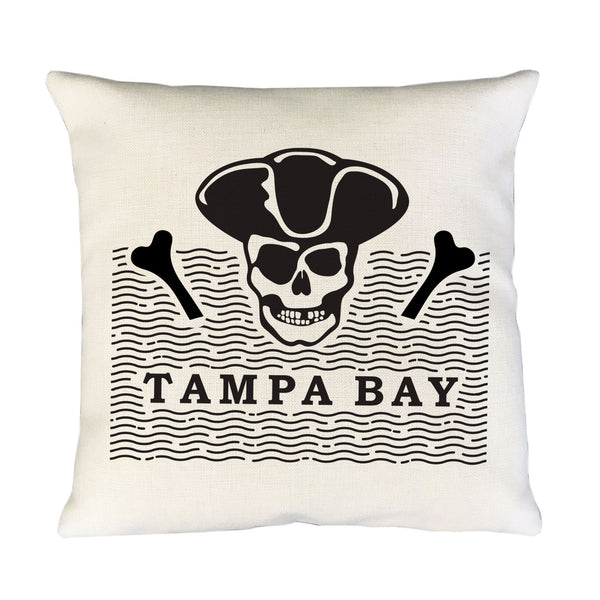 Tampa Bay Pirate Pillow Cover |  Decorative Throw Pillow Cushion Sham