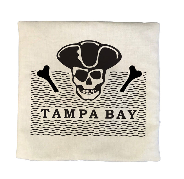 Tampa Bay Pirate Pillow Cover |  Decorative Throw Pillow Cushion Sham