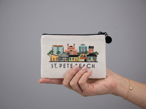 St. Pete Beach Florida Zipper Pouch Purse Wallet