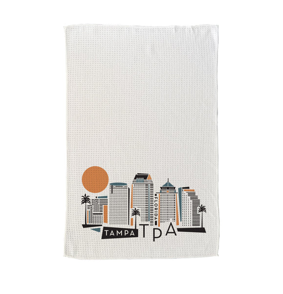 Tampa Graphic Skyline Microfiber Kitchen and Hand Towel