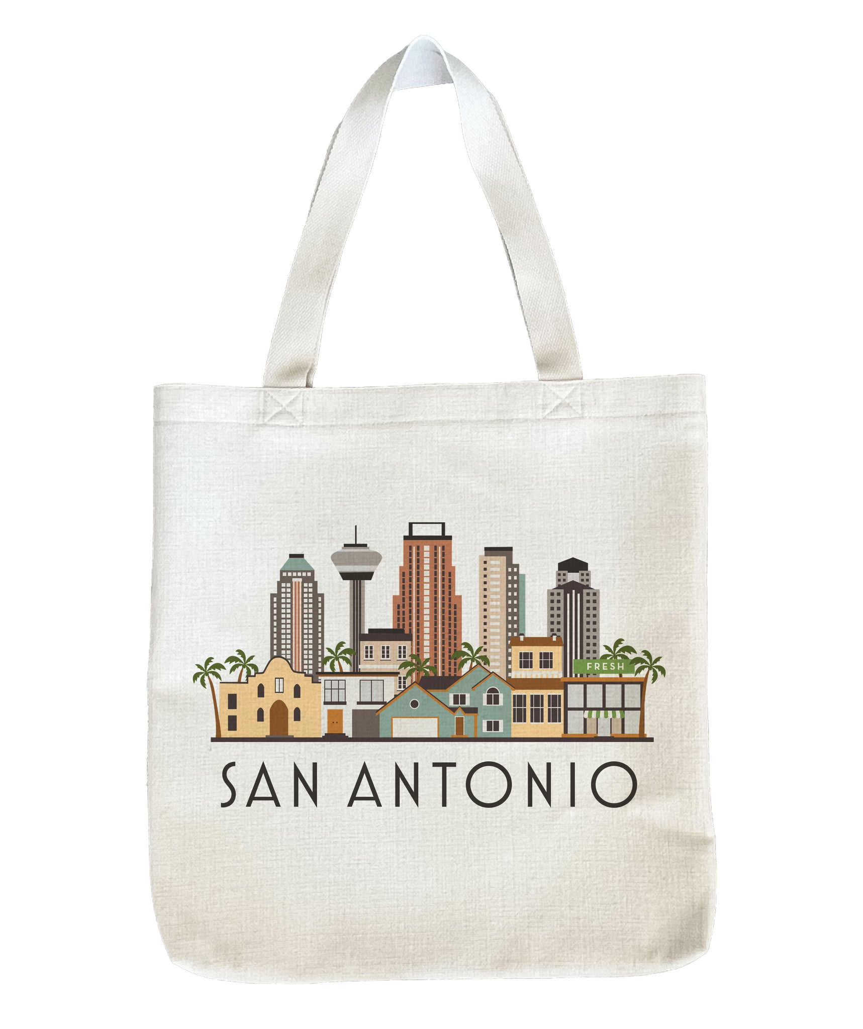 San Antonio Texas City Skyline Tote Bag | Shopping Tote Beach Bag