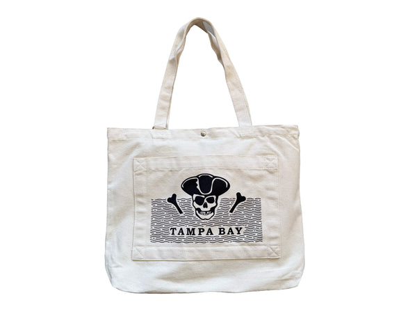 Tampa Bay Pirate Double Pocket Tote Bag