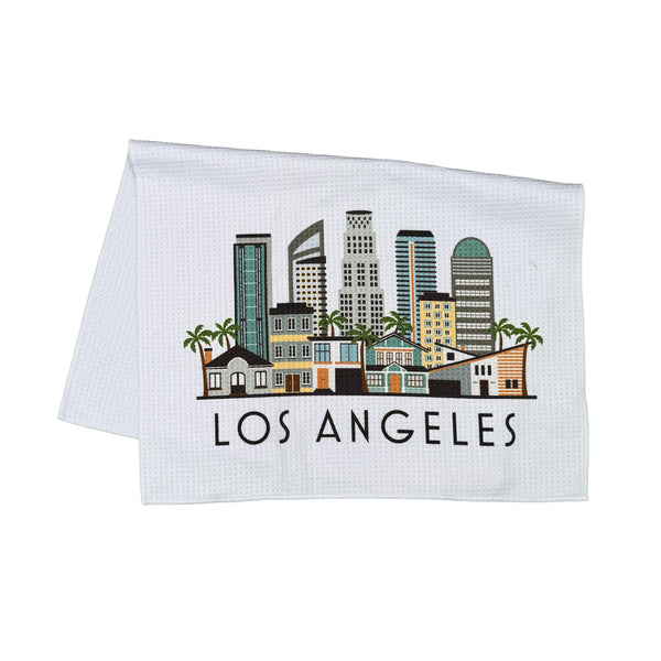 Los Angeles Skyline Microfiber Kitchen Towel