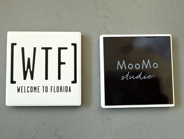 WTF Welcome to Florida Ceramic Fridge Magnet