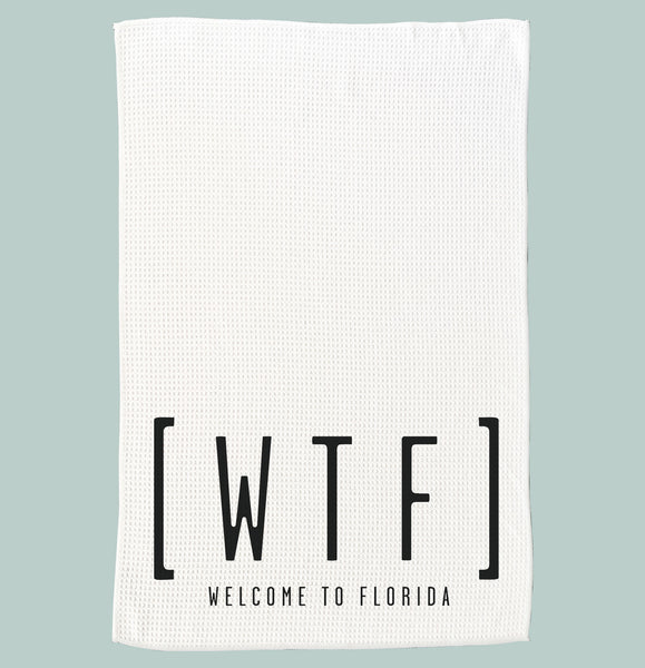 [WTF] Welcome To Florida Microfiber Kitchen Towel