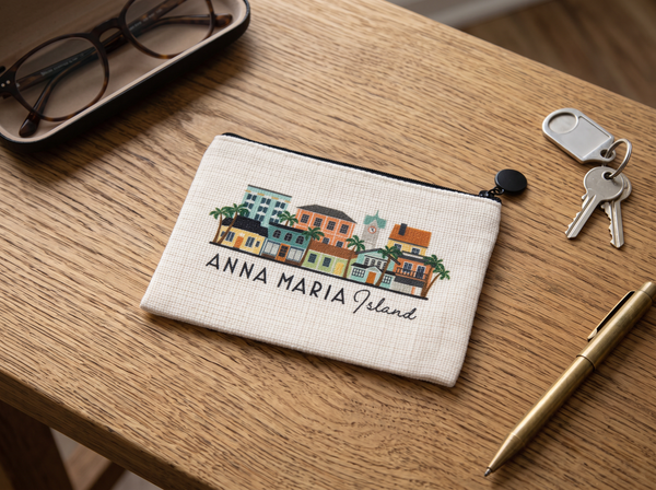 Anna Maria Ranch Florida Small Zipper Pouch Purse