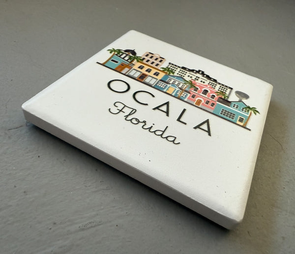Ocala Florida Ceramic Fridge Magnet