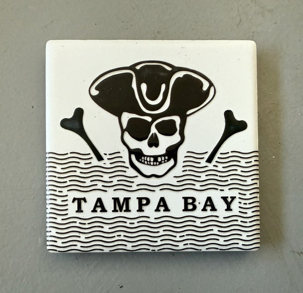 Tampa Bay Pirate Ceramic Fridge Magnet