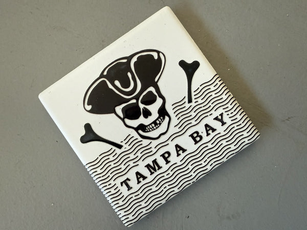 Tampa Bay Pirate Ceramic Fridge Magnet