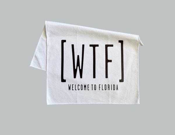 [WTF] Welcome To Florida Microfiber Kitchen Towel