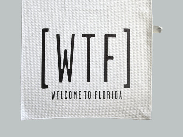 [WTF] Welcome To Florida Microfiber Kitchen Towel