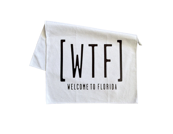 [WTF] Welcome To Florida Microfiber Kitchen Towel