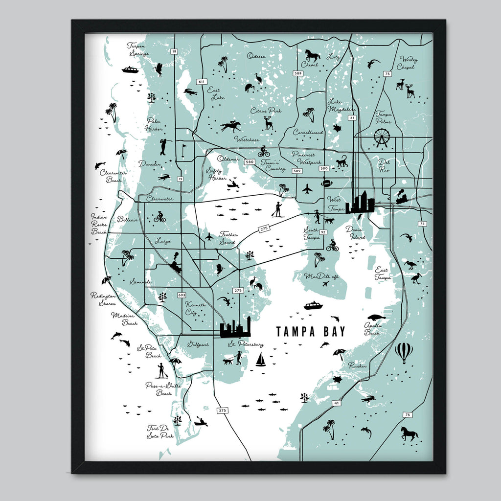 Ocala - Florida Engraved Map Tumbler in Matte White